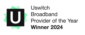 Uswitch Broadband Provider of the Year Winner 2024