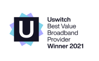 Uswitch Best Value Broadband Provider Winner 2021