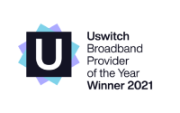 Uswitch Broadband Provider of the Year Winner 2021