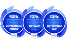 Broadband Genie awards logos 2020