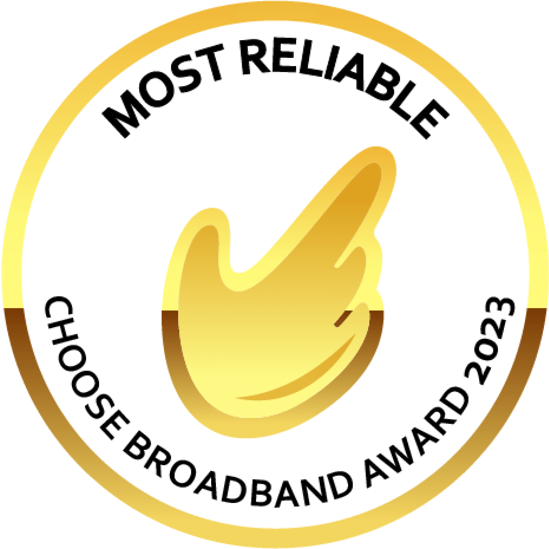Most reliable, choose broadband awards 2023