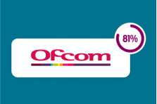 Ofcom 81% satisfaction logo