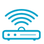 Icon of a broadband Wi-Fi router