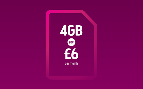 4GB for £6 per month
