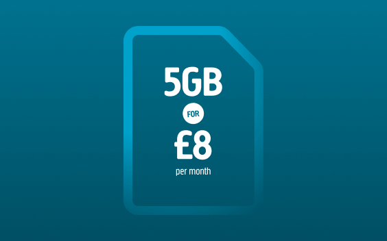 5GB for £8 per month